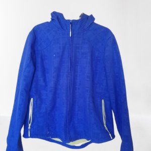 Blue Hooded Spring Fall Jacket Girl XL